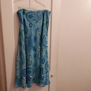 Blue Paisley Skirt